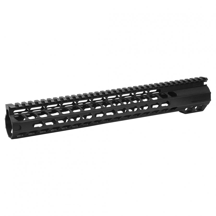 (SLR-SOL04-C-BK) SLR 13.7 inch SOLO Lite Keymod Rail (Black)